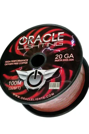 Worldwide Shipping Oracle AWG 2 Conductor LED Installation Wire 100M (328ft) Spool - Single Color