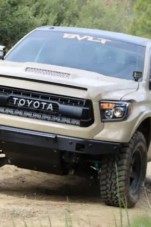 Genuine Cali Raised 14-21 Toyota Tundra 42 Hidden Grille Curved Led Light Bar Brackets Kit - No One Light B