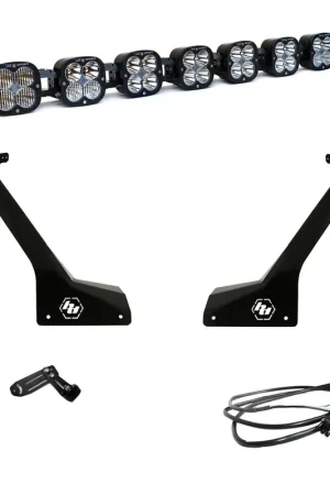 Jeep JL/JT Roof Bar LED Light Kit 8 XL Linkable w/Upfitter Baja Designs Modern