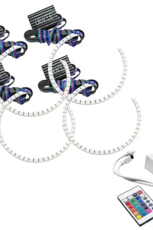 Oracle Chevy Silverado 07-13 Halo Kit Round Style - ColorSHIFT w/ Simple Controller Cheap
