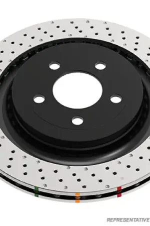 DBA 22-23 Hyundai Elantra N/Kona N Front 4000 Series Drilled/Dimpled Rotor (360x32mm) Express Delivery