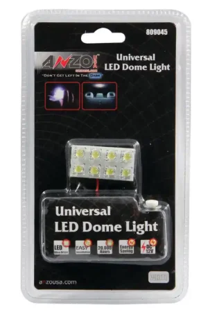 Popular ANZO LED Dome Light Universal LED Dome Light - 8 LED Universal 1.5in x .75in