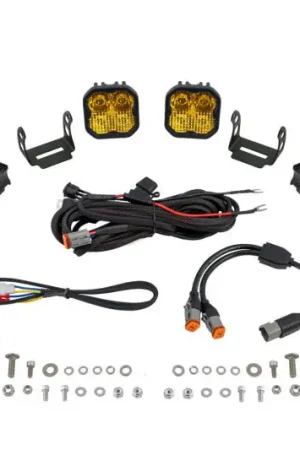 Luxury Diode Dynamics SS3 LED Bumper 1 In Roll Bar Kit Pro - Yellow Combo (Pair)