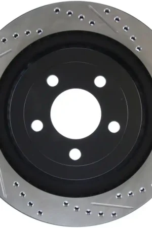 Mega Sale StopTech Slotted & Drilled Sport Brake Rotor - 2015 Ford Mustang GT - Rear Left