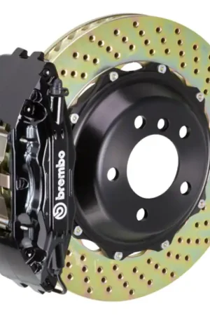 Next Day Delivery Brembo 80-89 930 Front GT BBK 4 Piston Cast 2pc 355x32 2pc Rotor Drilled-Black