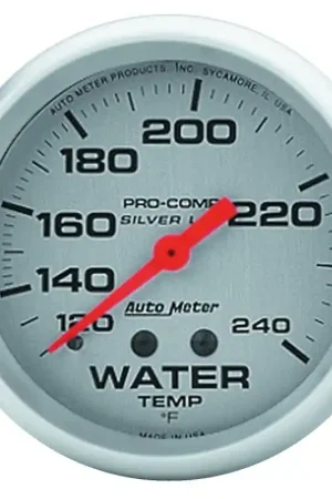 One Day Deal Autometer Ultra-Lite 2-5/8in 120-240 Deg F Liquid Filled Mechanical Water Temp Gage
