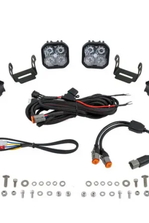 Worldwide Shipping Diode Dynamics SS3 LED Bumper 1 3/4 In Roll Bar Kit Max - White Combo (Pair)