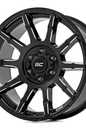 Budget Rough Country 83 Series Wheel | One-Piece | Gloss Black | 20x9 | 6x5.5 | -12mm