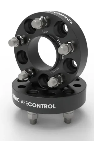 aFe CONTROL Billet Aluminum Wheel Spacers 5x114.3 CB70.5 1.25in - 15-24 Ford Mustang/20-23 Explorer Viral