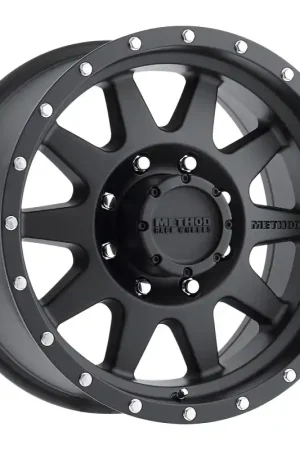 Method MR301 The Standard 20x9 +18mm Offset 8x170 130.81mm CB Matte Black Wheel Deal