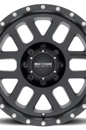 Buy Online Method MR306 Mesh 18x9 -12mm Offset 8x6.5 130.81mm CB Matte Black Wheel