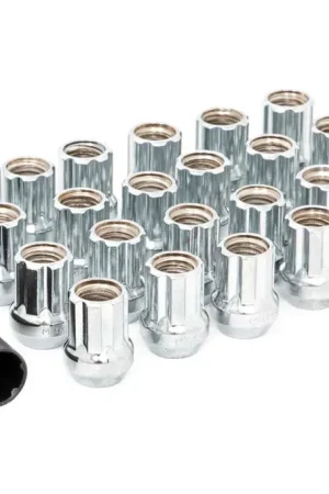 New Arrival M12X1.25 Wheel Installation Kit w/Lug Nuts and Socket Key Chrome Open End Rough Country