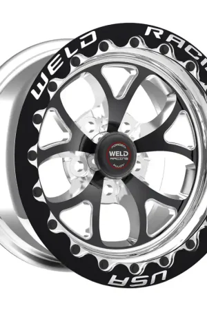 Weld S76 15x10.33 / 5x4.5 BP / 6.5in. BS Black Wheel (Medium Pad) - Black Single Beadlock MT Original