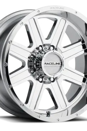 Raceline 940C Hostage 20x9in / 5x139.7 BP / 12mm Offset / 110.3mm Bore - Chrome Wheel Luxury