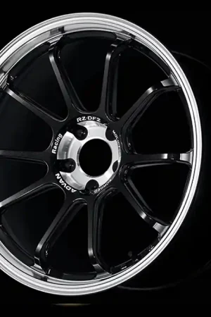 Bargain Advan RZ-DF2 20x9.5 / +33 Offset / 5x114.3 / 73mm Bore / Diamond Cut and Racing Titanium Black