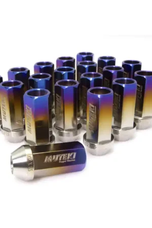 Wheel Mate Muteki Open End Lug Nuts - Burned Titanium 14x1.50 Final Sale