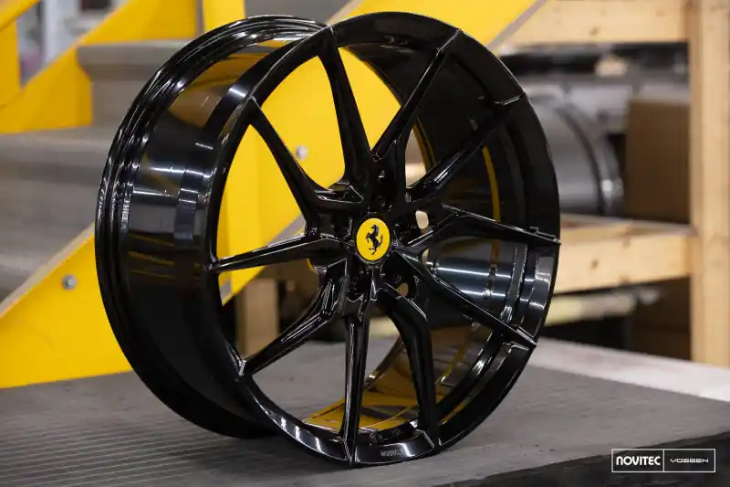 Vossen x Novitec NF8 22x12in - 5x114.3 BP - ET33 - Gloss Black Ferrari 488 / F8 Rear Wheel Bargain