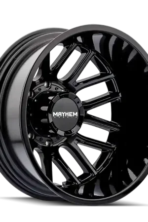 Mayhem 8107D Cogent Dually 20x8.25 / 8x210 BP/ -192mm Offset / 154.2mm Hub Gloss Black Wheel Fan Favorite