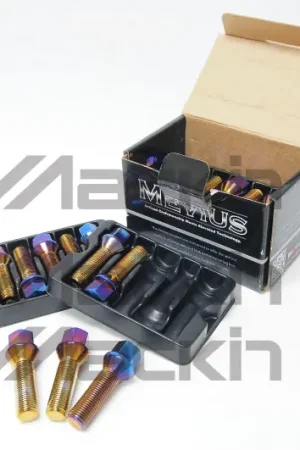 Wheel Mate Mevius Lug Bolt Set of 20 - Chrome Neon 12x1.50 50mm Ball 14mm RAD Big Sale