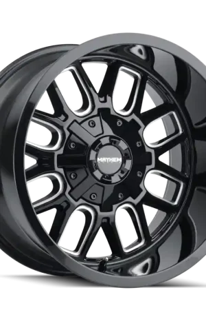 Markdown Mayhem 8107 Cogent 20x12 / 8x165.1 BP / -51mm Offset / mm Hub Gloss Black Milled Wheel