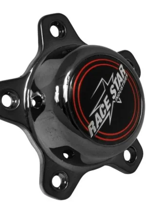 Race Star 5 Lug Cap Tall Plastic Dark Star (incl. Medallion & Screws) Fast Shipping