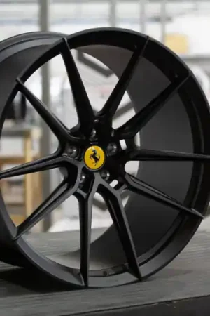 Vossen x Novitec NF9 21x9in - 5x114.3 BP - ET35 - Satin Black Ferrari 488 / F8 Front Wheel Modern