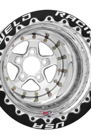 Exclusive Offer Weld Racing Alumastar - 15x16 / 5x4.75 / 4in BS - Polished SBL MT - Polished Center - Polished Shell
