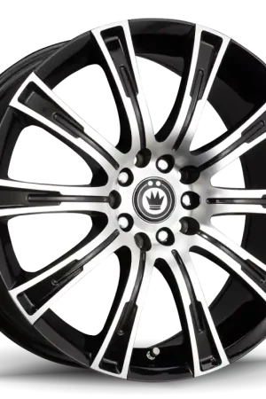 Konig Crown 17x7.5 5x112/120 ET35 Black Machine Face Handmade