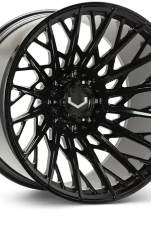 Popular Vossen VFX-02T 24x14 - 8x170 - ET75 - Mega Deep - 125.1 - Gloss Black Wheel