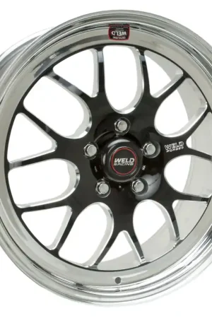 Weld S77 18x7.5 / 5x4.75 BP / 5.2in. BS Black Wheel (Medium Pad) - Non-Beadlock Fan Favorite