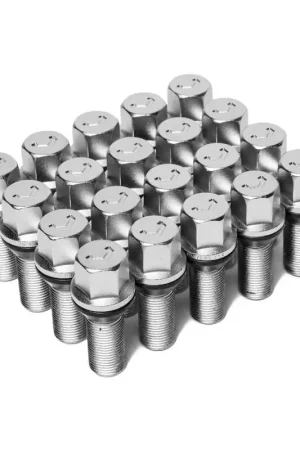Order Now Vossen Lug Bolt - 14x1.5 - 28mm - 17mm Hex - Cone Seat - Silver (Set of 20)