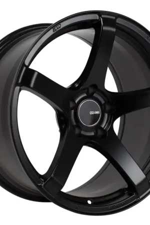 Enkei Kojin 18x8 45mm Offset 5x112 Bolt Pattern 72.6mm Bore Dia Matte Black Wheel Sale