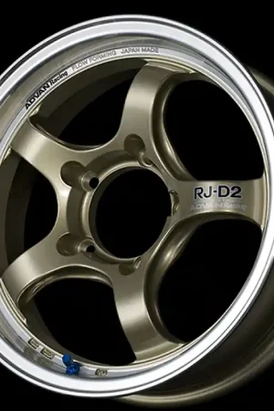 Advan RG-D2 15x7.5 / +40 Offset / 4x100 / 63mm Bore / Machining and Champagne Gold Super Sale