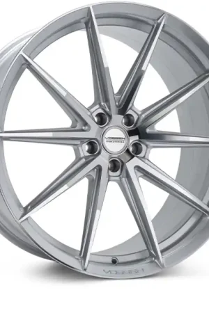 Vossen HFX-2 22x10.5 / 5x112 / ET35 / Deep Face / 66.5 - Silver Polished Wheel Original