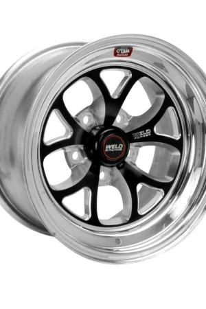 Weld S76 15x9 / 5x4.5 BP / 6.5in. BS Black Wheel (Medium Pad) - Non-Beadlock Free Shipping