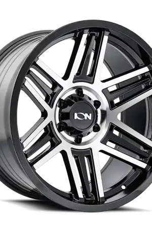 ION Type 147 17x9 / 5x127 BP / 0mm Offset / 78.1mm Hub Black/Machined Wheel Money Back Guarantee