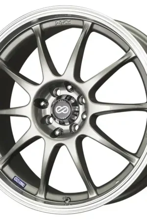 Enkei J10 18x7.5 5x112/114.3 38mm Offset 72.6mm Bore Dia Silver w/ Machined Lip Wheel No Minimum Order