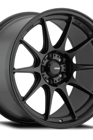 Konig Dekagram 17x8 5x100 ET40 Semi-Matte Black Popular