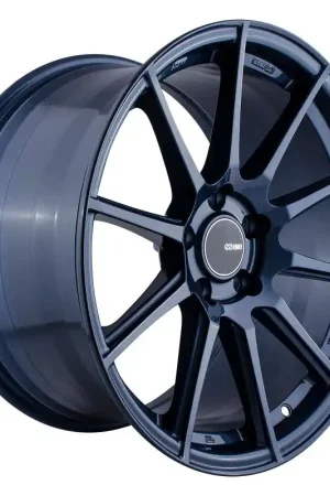 Free Returns Enkei TS10 18x9.5 35mm Offset 5x114.3 Bolt Pattern 72.6mm Bore Dia Blue Silver Wheel