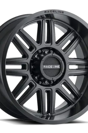 Crafted Raceline 948B Split 20x10in / 8x170 BP / -19mm Offset / 125.2mm Bore - Satin Black Wheel