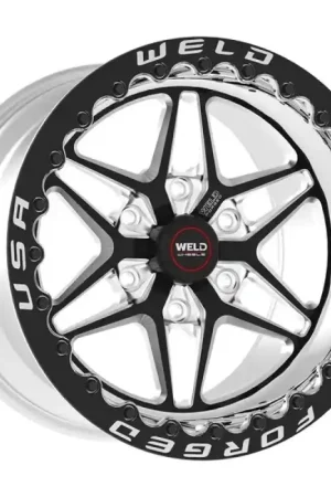 Direct From Factory Weld S81 17x11 / 5x115 BP / 5.8in. BS Black Wheel Single Beadlock (Med Pad)