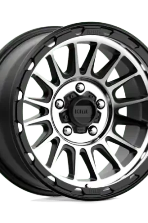 Premium KM542 17X8.5 5X5.0 S-BLK MACH 00MM