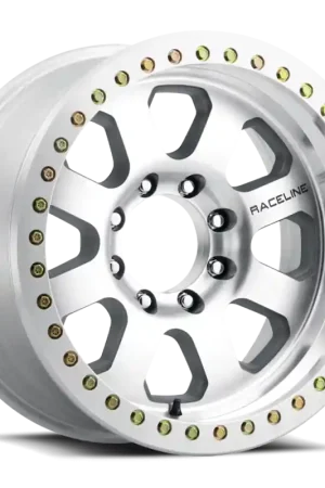Trusted Brand Raceline RT260M Avenger 20x10in / 5x127 BP / -25mm Offset / 83.82mm Bore - Machined Beadlock Wheel
