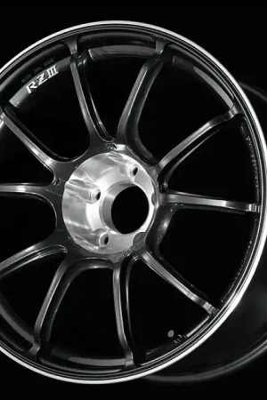 Advan RZIII 18x10.0 / +35 Offset / 5x114.3 BC / 73mm Bore / Black Gun Metallic & Diamond Cut Handmade