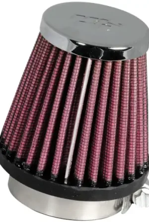 K&N Universal Chrome Filter 1 15/16 inch FLG / 3 inch Base / 2 inch Top / 3 inch Height Clearance