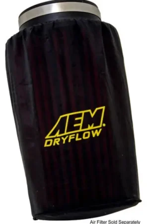 Today Only AEM Air Filter Wrap 6 in Base 5 1/4 in Top 9 in Tall