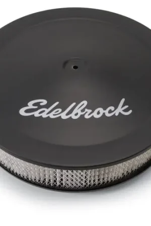 Edelbrock Air Cleaner Pro-Flo Series Round Steel Top Paper Element 14In Dia X 3 75In Dropped Base Mega Sale