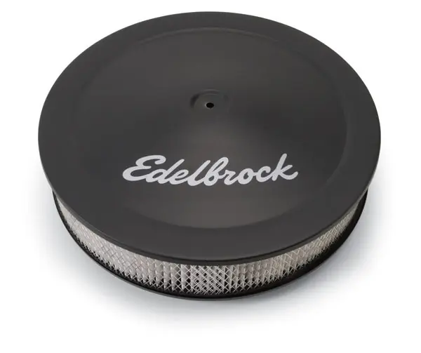 Edelbrock Air Cleaner Pro-Flo Series Round Steel Top Paper Element 14In Dia X 3 75In Dropped Base Mega Sale