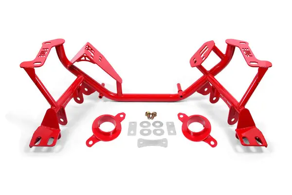 Crafted BMR 79-95 Ford Mustang K-Member Standard Version w/Spring Perches - Red