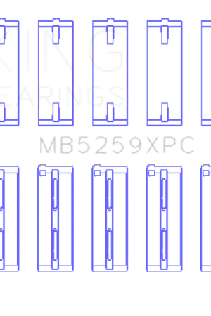 King Honda A-Series/B-Series/K-Series pMaxKote Performance Main Bearing Set - Size STDX Cheap